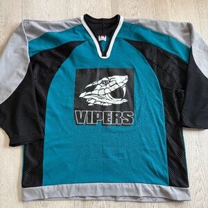 Vintage CCM Hockey JERSEY ~ Adult XL (for over pads) ~ Vipers #72